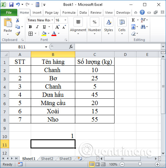 Picture 3 of COUNTIF function: Conditional counting in Excel