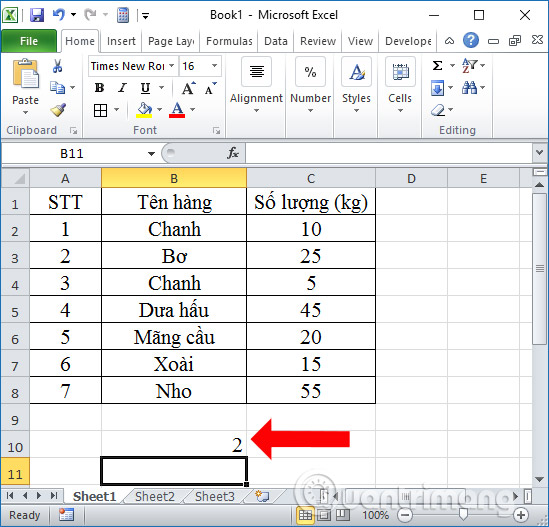 Picture 8 of COUNTIF function: Conditional counting in Excel