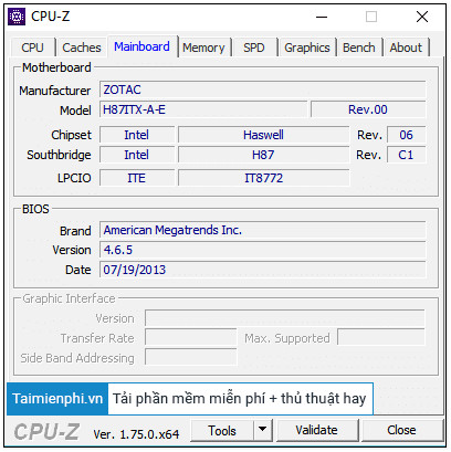 Picture 4 of CPU-Z keyboard shortcut on a computer