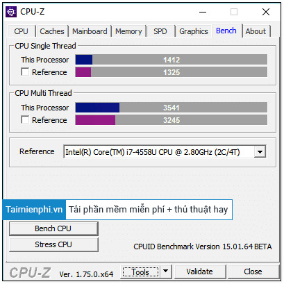 Picture 8 of CPU-Z keyboard shortcut on a computer