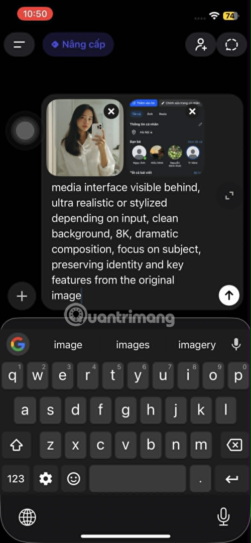 Picture 3 of Create a piercing image on your Facebook profile using AI.