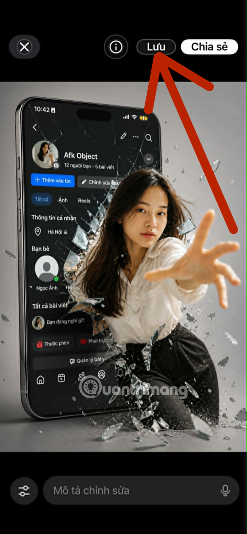 Picture 5 of Create a piercing image on your Facebook profile using AI.