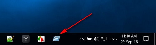 Picture 11 of Create a shortcut for the Run command, pin the Run command to the Taskbar and Start Menu on Windows 10.