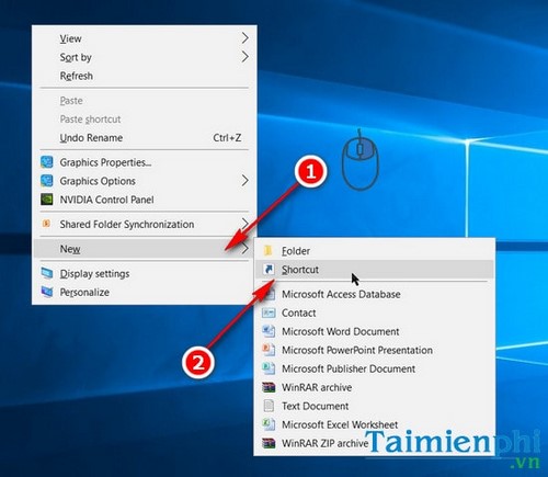 Picture 2 of Create a shortcut for the Run command, pin the Run command to the Taskbar and Start Menu on Windows 10.