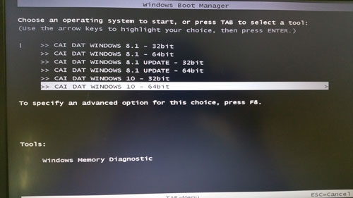 Picture 14 of Create a Windows 10, 8.1, or 7 installation media on a single USB drive.