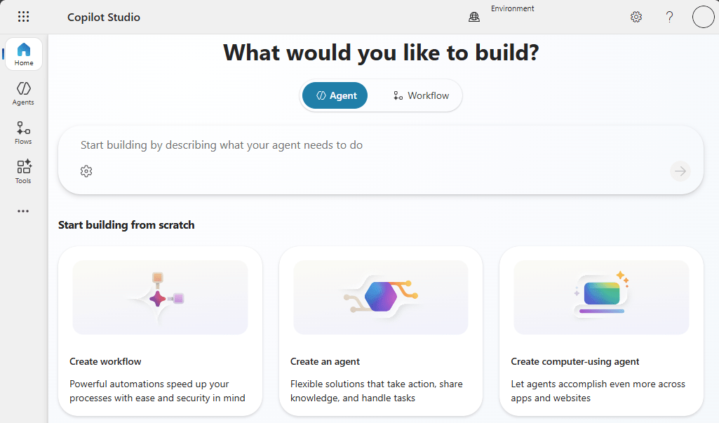 Picture 1 of Create and deploy agents in Microsoft Copilot Studio