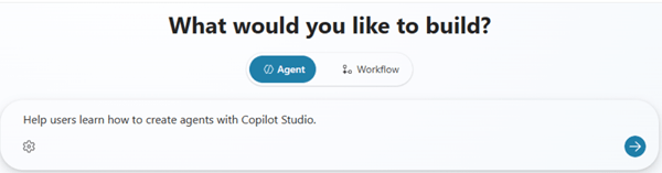 Picture 2 of Create and deploy agents in Microsoft Copilot Studio