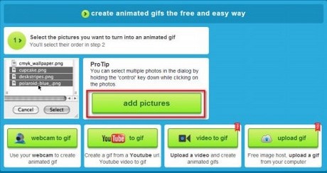 Picture 2 of Create animated images online using Makeagif.