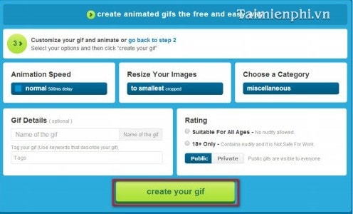 Picture 4 of Create animated images online using Makeagif.