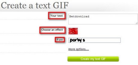 Picture 2 of Create animated images using Bloggif