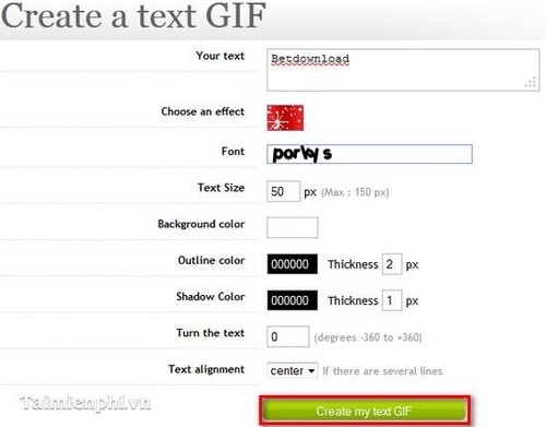 Picture 3 of Create animated images using Bloggif