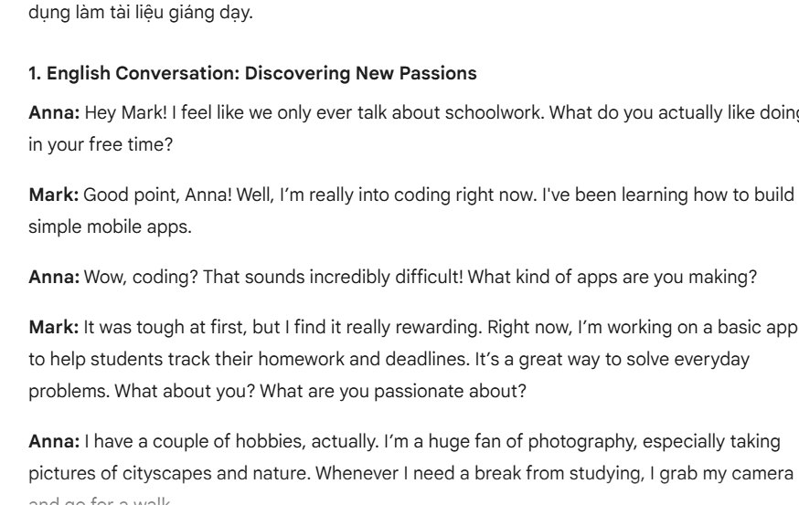Create English listening practice conversations using Google AI Studio Picture 2