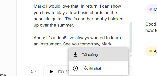Create English listening practice conversations using Google AI Studio Picture 8