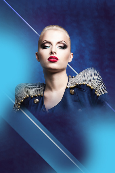 Create fashionable photo collages with Photoshop CS6. Picture 22