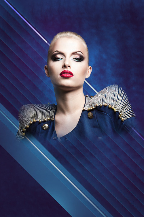Create fashionable photo collages with Photoshop CS6. Picture 29