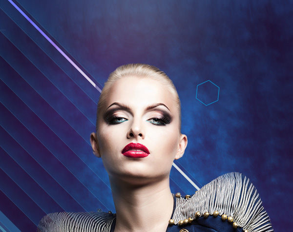 Create fashionable photo collages with Photoshop CS6. Picture 33