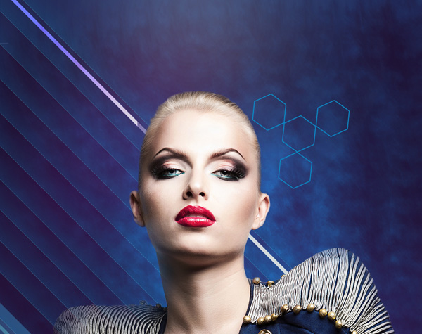 Create fashionable photo collages with Photoshop CS6. Picture 34