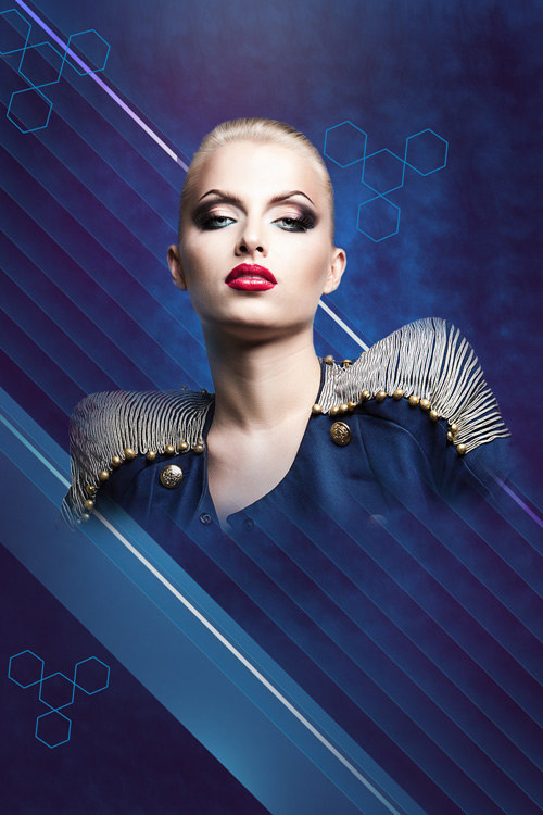 Create fashionable photo collages with Photoshop CS6. Picture 35