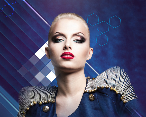 Create fashionable photo collages with Photoshop CS6. Picture 36