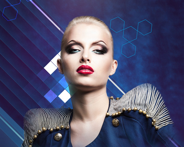 Create fashionable photo collages with Photoshop CS6. Picture 37