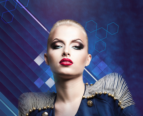 Create fashionable photo collages with Photoshop CS6. Picture 39