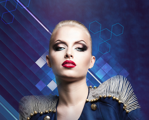 Create fashionable photo collages with Photoshop CS6. Picture 40