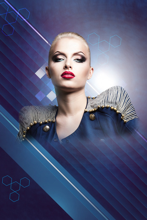 Create fashionable photo collages with Photoshop CS6. Picture 41