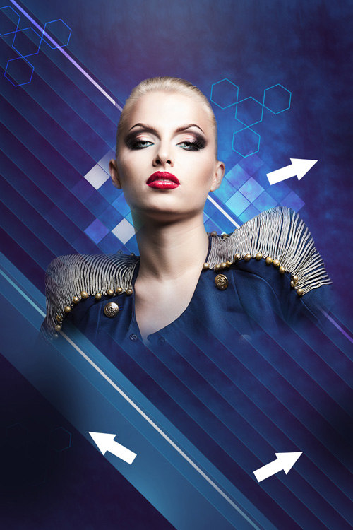 Create fashionable photo collages with Photoshop CS6. Picture 42