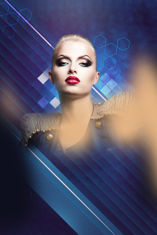 Create fashionable photo collages with Photoshop CS6. Picture 43