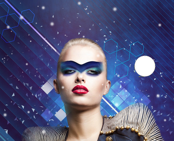 Create fashionable photo collages with Photoshop CS6. Picture 80