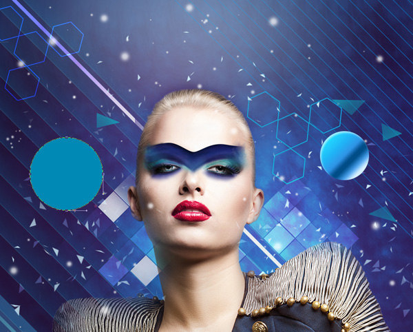 Create fashionable photo collages with Photoshop CS6. Picture 89