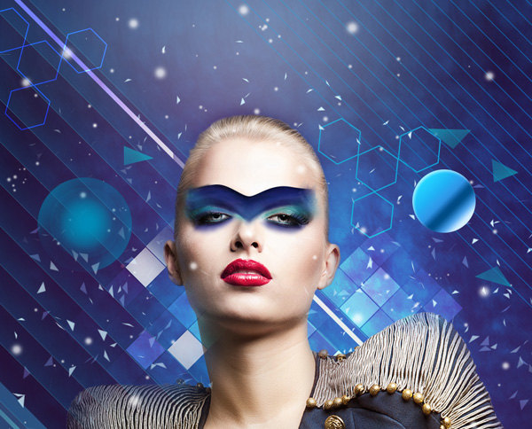 Create fashionable photo collages with Photoshop CS6. Picture 90