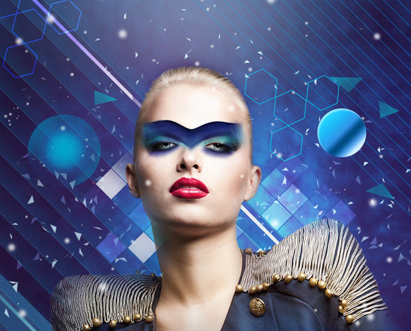Create fashionable photo collages with Photoshop CS6. Picture 91