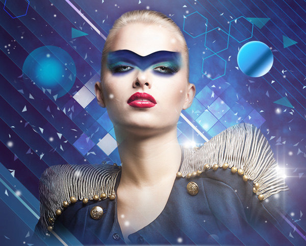 Create fashionable photo collages with Photoshop CS6. Picture 93