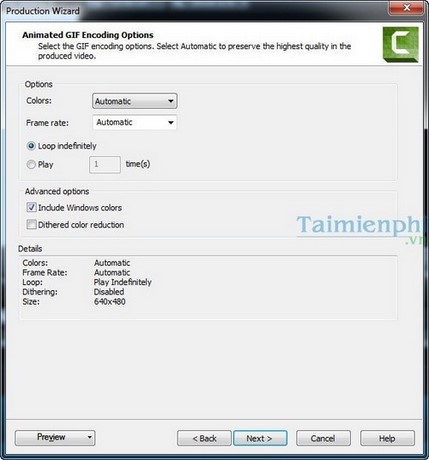 Picture 6 of Create GIF animations from videos using Camtasia Studio
