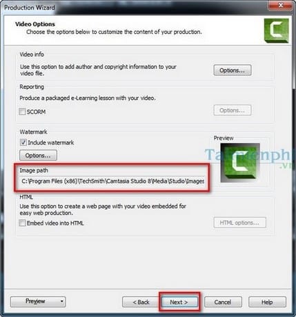 Picture 8 of Create GIF animations from videos using Camtasia Studio
