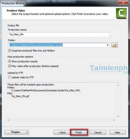 Picture 9 of Create GIF animations from videos using Camtasia Studio