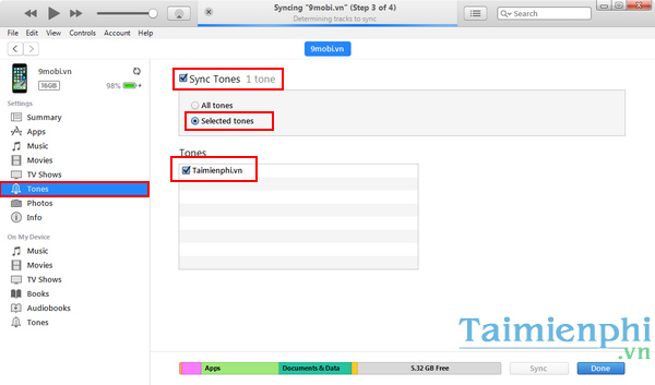 Picture 26 of Create iPhone ringtones, message tones, and call tones using iTunes.