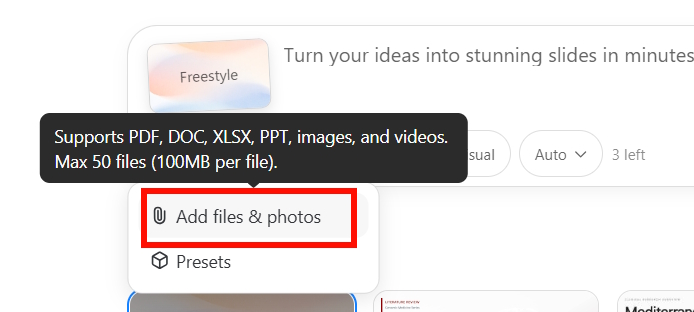 Create professional presentation slides with Kimi AI. Picture 3
