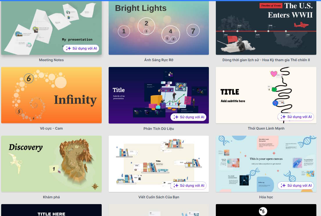 Picture 4 of Create professional presentations with Prezi AI.