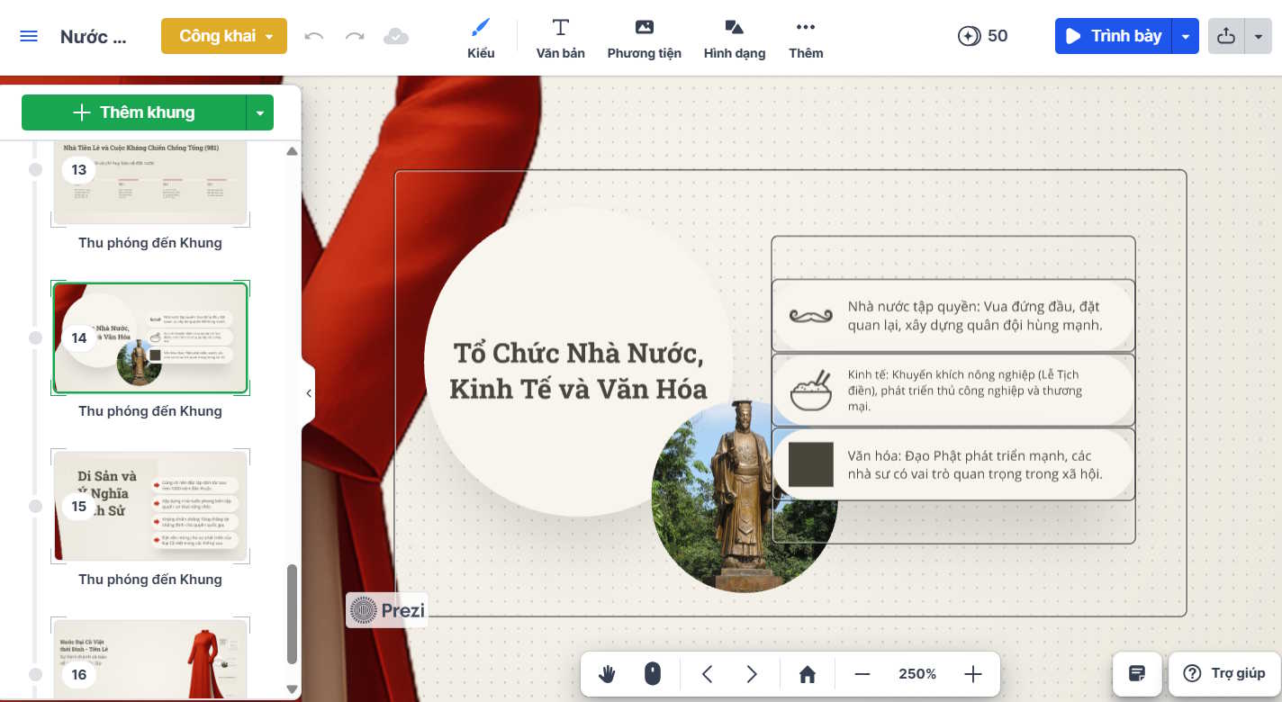 Picture 7 of Create professional presentations with Prezi AI.