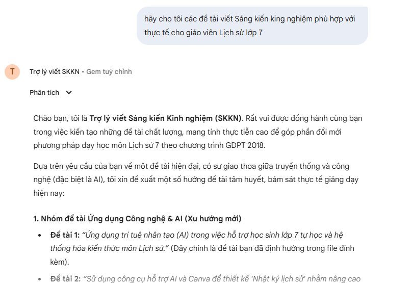 Picture 6 of Create your own AI assistant for writing experience reports using Gemini.