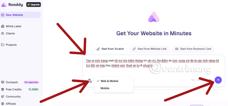 images 1 of Creating a website is incredibly easy with Readdy.AI.