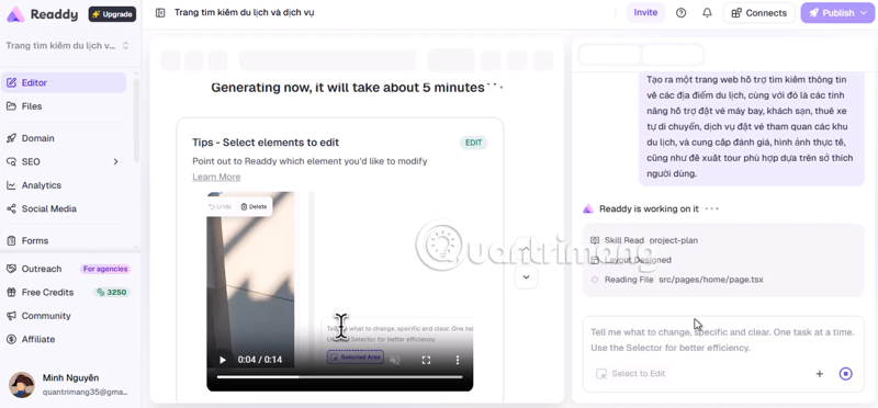 images 3 of Creating a website is incredibly easy with Readdy.AI.
