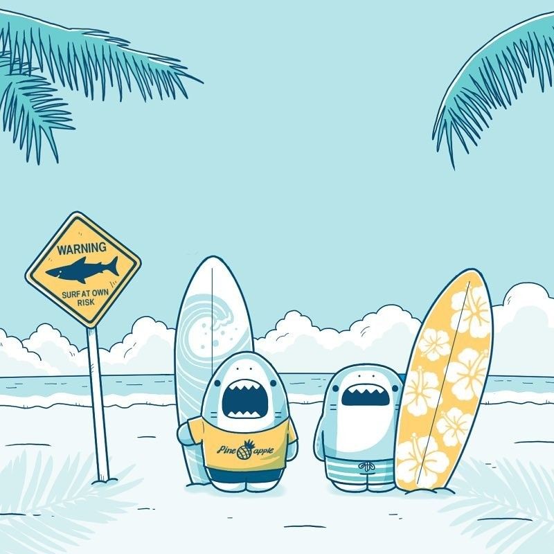 Picture 14 of Cute Shark Wallpapers, cute shark background images