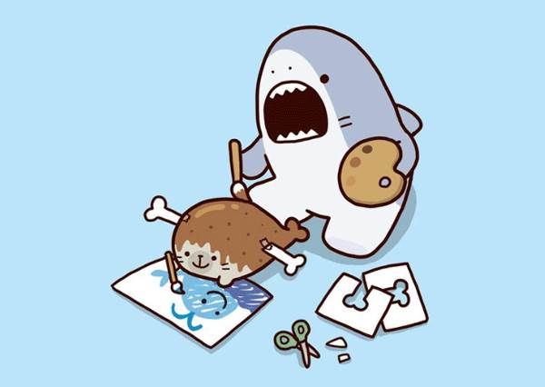 Picture 46 of Cute Shark Wallpapers, cute shark background images