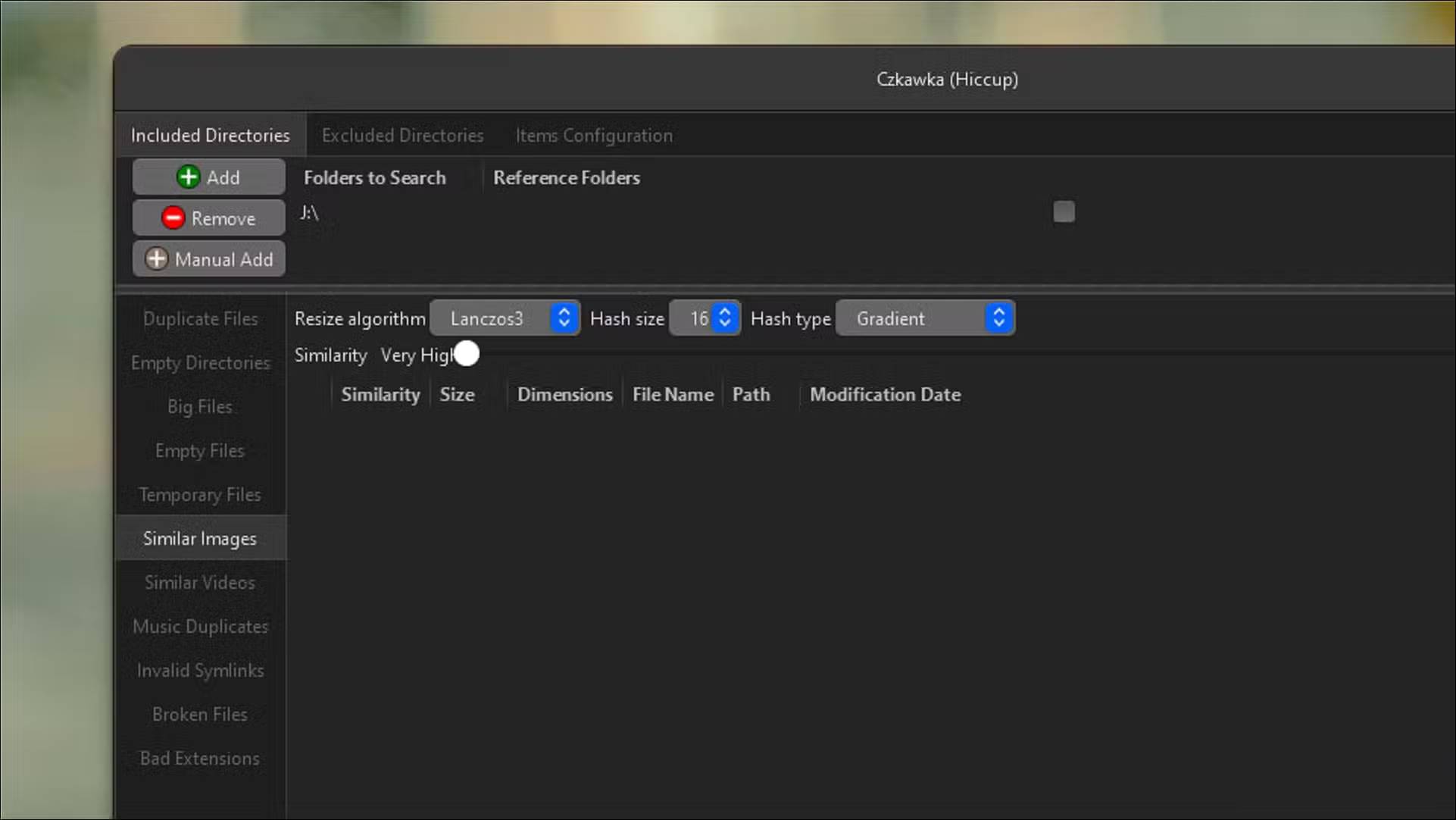 Czkawka - An open-source application that helps remove duplicate data. Picture 3