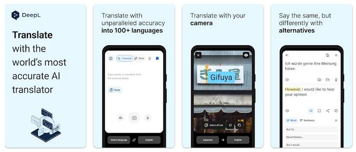 DeepL - An advanced AI-based online translation tool. Picture 1