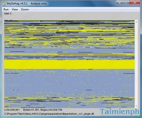 Picture 3 of Defragment your computer's hard drive using Mydefrag