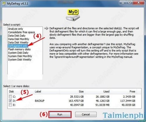 Picture 4 of Defragment your computer's hard drive using Mydefrag